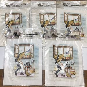 5 New Sealed 1972 Btw Holly Hobbie Hazel's Art Print Originals Framing Decoupage